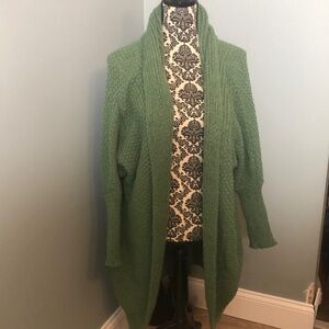 Bat wing cardigan sweater.